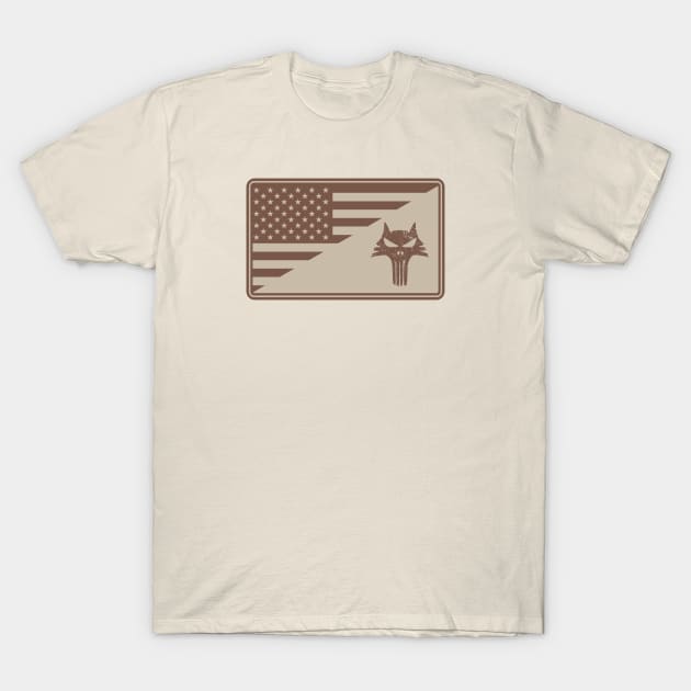 US K9 Handler Patch (desert subdued) T-Shirt by Firemission45